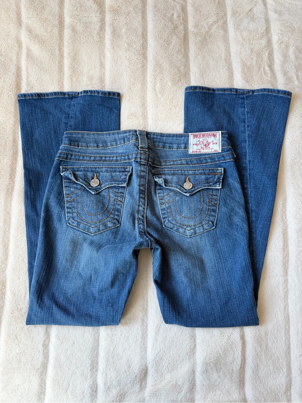 Vintage True Religion Low Rise Flare Jeans Size 29